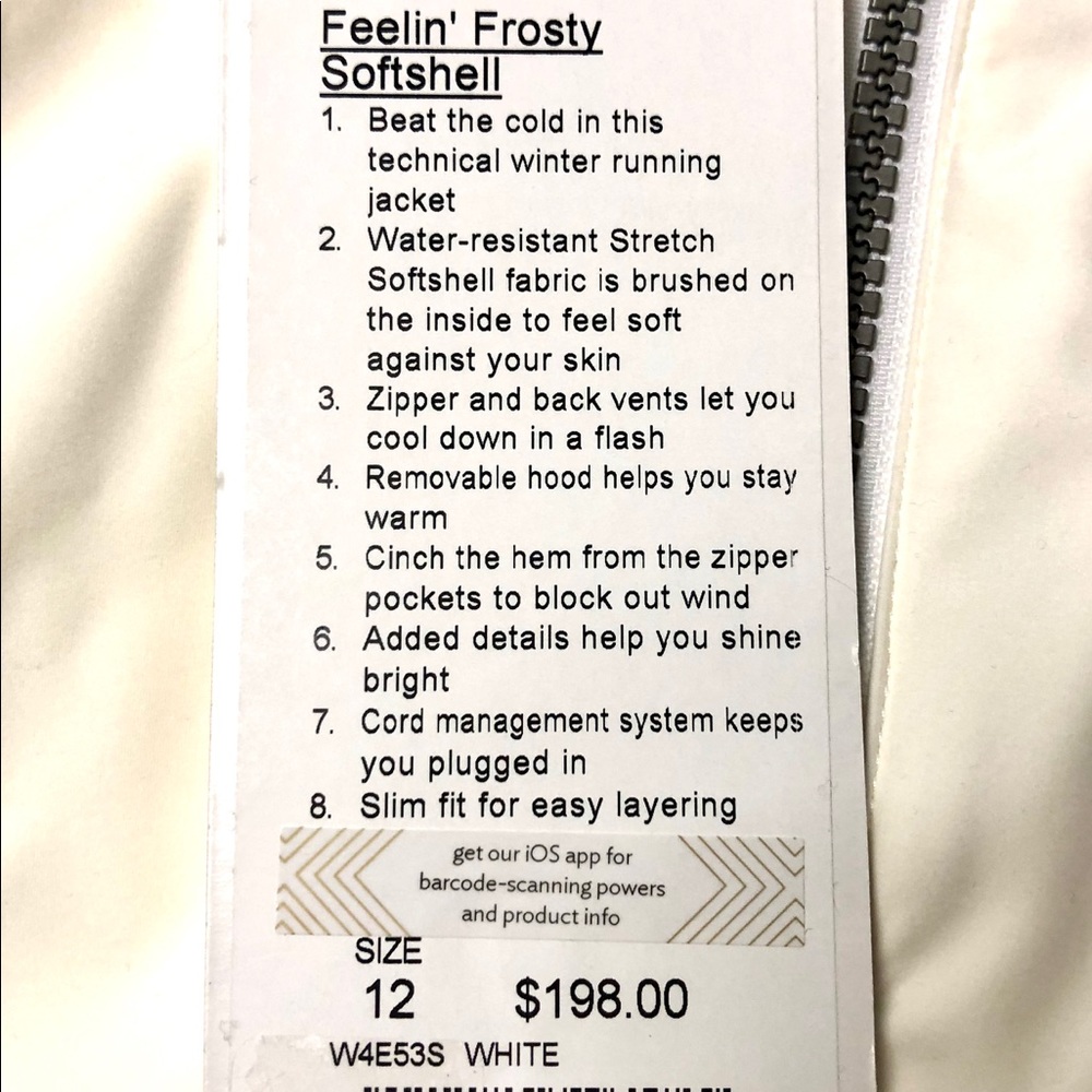 NWT, Lululemon “Feeling Frosty Softshell” - Picture 6 of 8